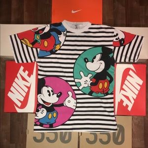 Vintage Mickey & Co. striped t-shirt Size: M